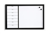 Naga ugetavle whiteboard 60x40cm - magnetisk